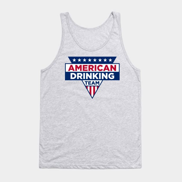 American Drinking Team Tank Top by JadeTees